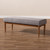 Arvid Mid-Century Modern Gray Fabric Upholstered Wood Dining Bench Bbt8051-Grey-Bench BBT8051-Grey-Bench By Baxton Studio