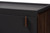 Rikke Modern And Contemporary Two-Tone Gray And Walnut Finished Wood 5-Drawer Chest BR3COD306-Columbia/Dark Grey-Chest