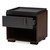 Rikke Modern And Contemporary Two-Tone Gray And Walnut Finished Wood 1-Drawer Nightstand BR3NT304-Columbia/Dark Grey-NS