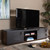 Rikke Modern And Contemporary Two-Tone Gray And Walnut Finished Wood 2-Drawer Tv Stand BR3TV313-Columbia/Dark Grey-TV