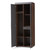 Rikke Modern And Contemporary Two-Tone Gray And Walnut Finished Wood 7-Shelf Wardrobe Storage Cabinet BR3WR307-Columbia/Dark Grey-Cabinet