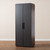 Rikke Modern And Contemporary Two-Tone Gray And Walnut Finished Wood 7-Shelf Wardrobe Storage Cabinet BR3WR307-Columbia/Dark Grey-Cabinet