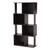 Riva Modern And Contemporary Dark Brown Finished Geometric Wood Bookshelf BS8000-Wenge-Shelf