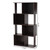 Riva Modern And Contemporary Dark Brown Finished Geometric Wood Bookshelf BS8000-Wenge-Shelf
