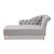 Emeline Modern And Contemporary Grey Fabric Upholstered Oak Finished Chaise Lounge CFCL1-Grey/Oak-KD Chaise