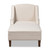 Leonie Modern And Contemporary Beige Fabric Upholstered Wenge Brown Finished Chaise Lounge CFCL3-Beige/Wenge-KD Chaise