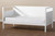 Cintia Cottage Farmhouse White Finished Wood Twin Size Daybed Cintia-White-Daybed