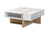 Rasa Modern And Contemporary Two-Tone White And Oak Finished Wood Coffee Table CT8004-White/Oak-CT
