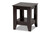 Audra Modern And Contemporary Dark Brown Finished Wood End Table ET8000-Wenge-ET