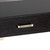Carville Modern And Contemporary Dark Brown Faux Leather Upholstered Gold Finished 2-Drawer Console Table FJ2A035-Dark Brown-Console