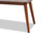 Flora Ii Mid-Century Modern Light Grey Fabric Upholstered Medium Oak Finished Wood Dining Bench Flora2-Light Grey/Medium Oak-Bench