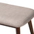 Flora Mid-Century Modern Light Grey Fabric Upholstered Walnut Finished Wood Dining Bench Flora-Light Grey/Walnut-Bench