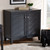 Coolidge Modern And Contemporary Dark Grey Finished 4-Shelf Wood Shoe Storage Cabinet FP-01LV-Dark Grey