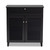 Coolidge Modern And Contemporary Dark Grey Finished 4-Shelf Wood Shoe Storage Cabinet With Drawer FP-02LV-Dark Grey