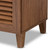 Coolidge Modern And Contemporary Walnut Finished 5-Shelf Wood Shoe Storage Cabinet With Drawer FP-03LV-Walnut