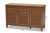 Coolidge Modern And Contemporary Walnut Finished 8-Shelf Wood Shoe Storage Cabinet FP-04LV-Walnut