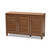 Coolidge Modern And Contemporary Walnut Finished 8-Shelf Wood Shoe Storage Cabinet FP-04LV-Walnut