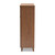Coolidge Modern And Contemporary Walnut Finished 11-Shelf Wood Shoe Storage Cabinet With Drawer FP-05LV-Walnut