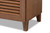 Coolidge Modern And Contemporary Walnut Finished 11-Shelf Wood Shoe Storage Cabinet With Drawer FP-05LV-Walnut