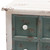 Angeline Antique French Country Cottage Distressed White And Teal Finished Wood 5-Drawer Storage Cabinet HY2AB040-White-Cabinet