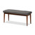 Itami Mid-Century Modern Dark Grey Fabric Upholstered Medium Oak Finished Wood Dining Bench Itami-Grey/Medium Oak-Bench