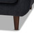 Allister Mid-Century Modern Dark Grey Fabric Upholstered Loveseat J1453-Dark Grey-LS