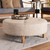 Vinet Modern And Contemporary Beige Fabric Upholstered Natural Wood Cocktail Ottoman JY17A200-Beige-Otto