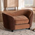 Hayes Modern And Contemporary Two-Tone Light Brown And Dark Brown Fabric Upholstered Pet Sofa Bed LD2191-Light Brown/Dark Brown