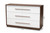 Mette Mid-Century Modern White And Walnut Finished 6-Drawer Wood Dresser LV3COD3232WI-Columbia/White-6DW-Dresser