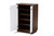 Mette Mid-Century Modern Two-Tone White And Walnut Finished 5-Shelf Wood Entryway Shoe Cabinet LV3SC3150WI-Columbia/White-Shoe Cabinet