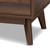 Lena Mid-Century Modern Walnut Brown Finished 5-Drawer Wood Chest LV4COD4232WI-Columbia-5DW-Chest