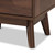 Lena Mid-Century Modern Walnut Brown Finished 1-Drawer Wood Nightstand LV4ST4240WI-Columbia-NS