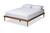 Iseline Modern And Contemporary Walnut Brown Finished Wood Queen Size Platform Bed Frame MG0001-Ash Walnut-Queen