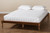 Romy Vintage French Inspired Ash Wanut Finished Full Size Wood Bed Frame MG0005-Ash Walnut Rattan-Full-Frame