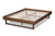 Liliya Mid-Century Modern Walnut Brown Finished Wood Full Size Platform Bed Frame MG97043-Ash Walnut-Bed Frame-Full