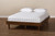 Liliya Mid-Century Modern Walnut Brown Finished Wood Full Size Platform Bed Frame MG97043-Ash Walnut-Bed Frame-Full