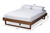 Liliya Mid-Century Modern Walnut Brown Finished Wood Full Size Platform Bed Frame MG97043-Ash Walnut-Bed Frame-Full