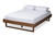 Liliya Mid-Century Modern Walnut Brown Finished Wood King Size Platform Bed Frame MG97043-Ash Walnut-Bed Frame-King