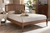 Marieke Vintage French Inspired Ash Wanut Finished Wood And Synthetic Rattan Full Size Platform Bed MG97132-Ash Walnut Rattan-Full