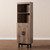 Arend Modern And Contemporary Two-Tone Oak And Ebony Wood 2-Door Bookcase MH1193-Safari Oak/Ebony-Bookcase