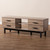 Arend Modern And Contemporary Two-Tone Oak And Ebony Wood 4-Drawer Tv Stand MH8235-Safari Oak/Ebony-TV