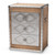 Audric French Industrial Brown Wood And Silver Metal 3-Drawer Accent Cabinet MS17A014-Light Brown-Cabinet