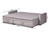 Noa Modern And Contemporary Light Grey Fabric Upholstered Left Facing Storage Sectional Sleeper Sofa With Ottoman R615-Light Grey-LFC
