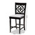 Arden Modern And Contemporary Grey Fabric Upholstered Espresso Brown Finished Wood Counter Stool Set Of 2 RH322P-Grey/Dark Brown-PS