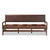 Rovelyn Rustic Brown Faux Leather Upholstered Walnut Finished Wood Sofa Rovelyn-Dark Brown/Walnut-SF