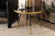 Lauro Modern And Contemporary Round Glossy Marble And Metal Coffee Table With Two-Tone Black And Gold Legs RS660-MB-CT