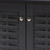 Winda Modern And Contemporary Dark Gray 2-Door Wooden Entryway Shoe Storage Cabinet SC864572 B-Dark Grey-Shoe Cabinet