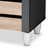 Gisela Modern And Contemporary Two-Tone Oak And Dark Gray 4-Door Shoe Storage Cabinet SC865514M-Sonama Oak/Dark Grey-Shoe Cabinet