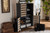 Gisela Modern And Contemporary Two-Tone Oak And Dark Gray 4-Door Shoe Storage Cabinet SC865514M-Sonama Oak/Dark Grey-Shoe Cabinet