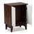 Romy Mid-Century Modern Two-Tone Walnut Brown And White Finished 2-Door Wood Cat Litter Box Cover House Sechc150011Wi-Columbia/White-Cat House SECHC150011WI-Columbia/White-Cat House By Baxton Studio